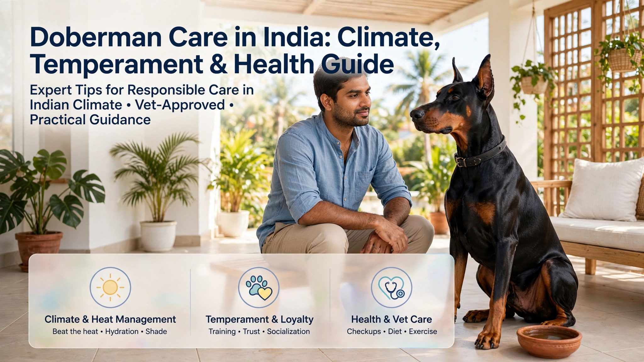 Doberman Care in India: Climate, Temperament & Health Guide