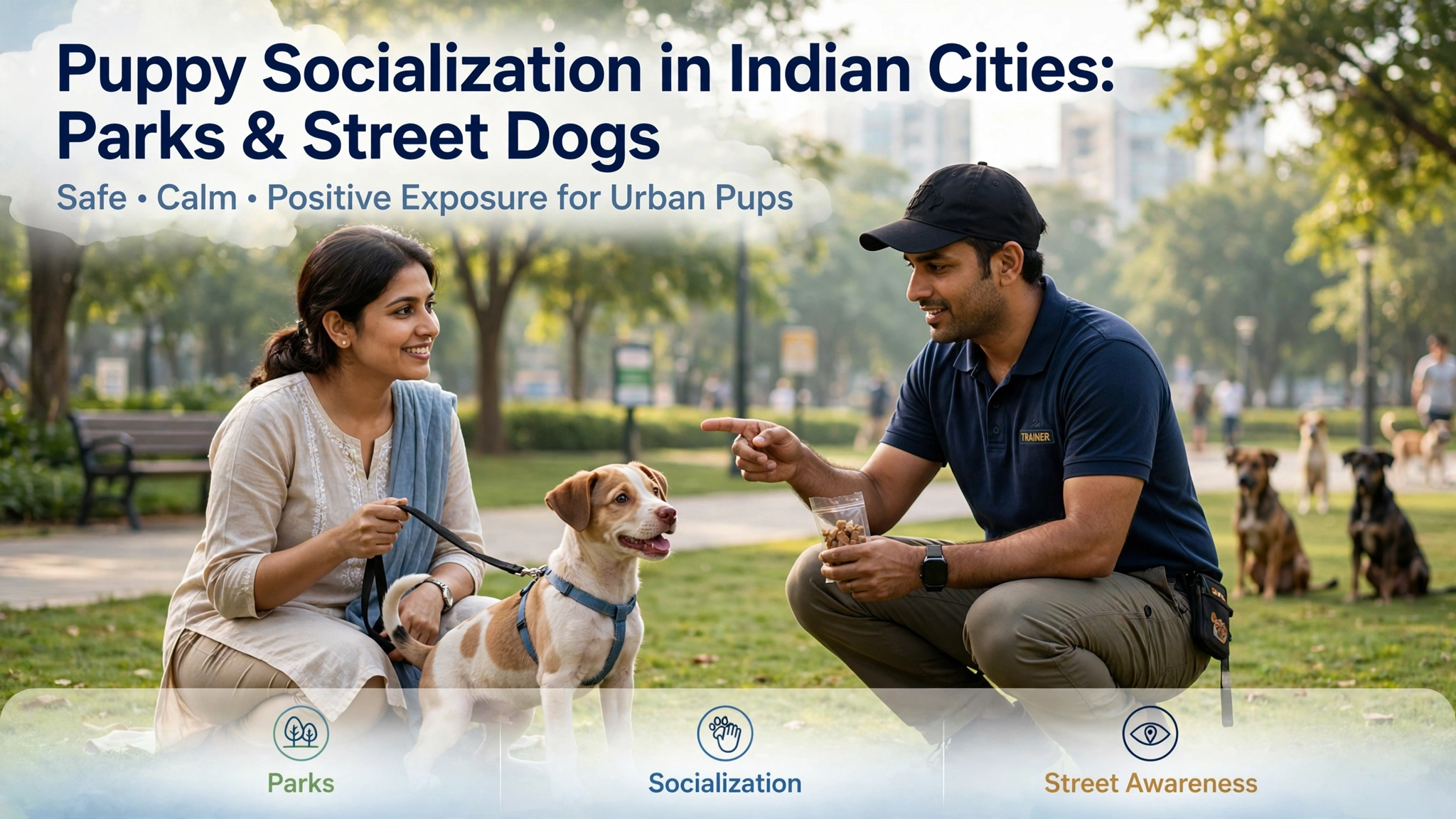 Puppy Socialization in Indian Cities: Parks & Street Dogs