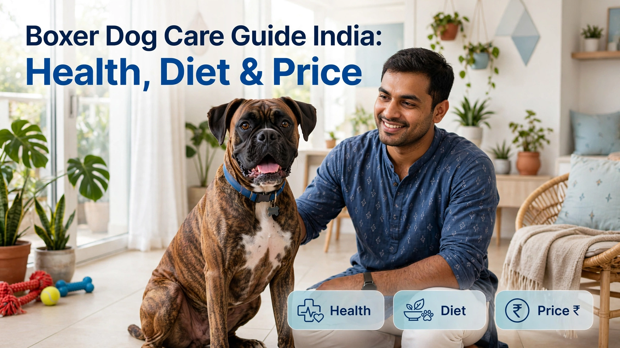 Boxer Dog Care Guide India: Health, Diet & Price